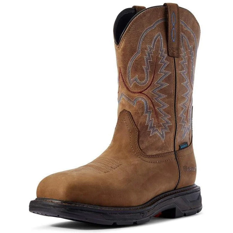 Ariat Men's WorkHog XT 11"" Soft Toe Western Work Boot - Brown - 10031474