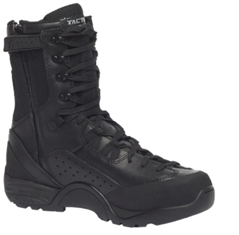 Tactical Research QRF ALPHA B9Z Side Zip Black Leather Duty Boot