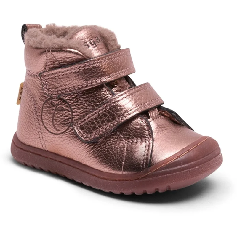 Bisgaard Rudi V Tex Shoes Rose Gold Metallic