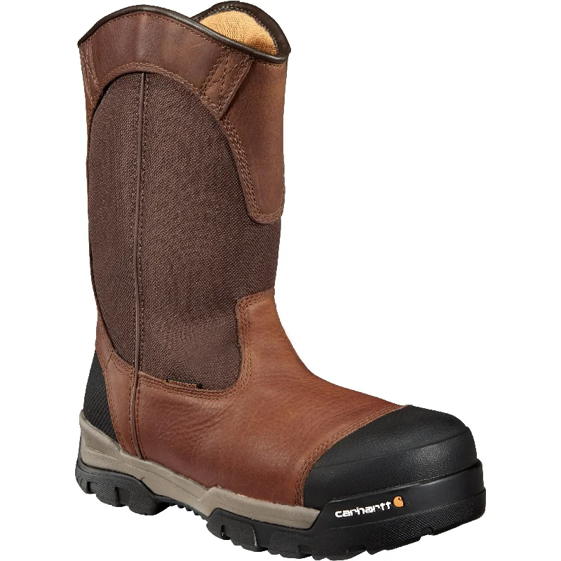 Carhartt Men's Ground Force 10"" Comp Toe WP Wellington Work Boot CME1355