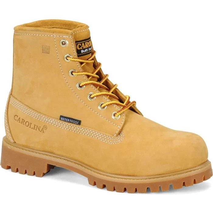 Carolina Men's Journeyman Lo 6"" WP Slip Resist Work Boot -Wheat- CA3045