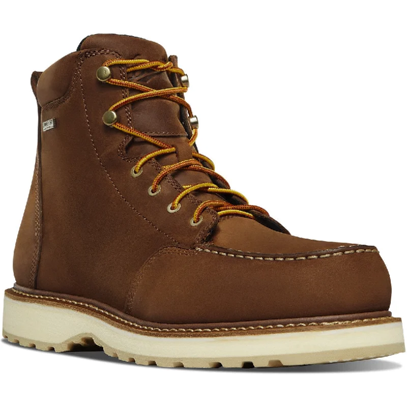 Danner Men's Cedar River 6"" WP Alumi Moc Toe Work Boot - Brown - 14301