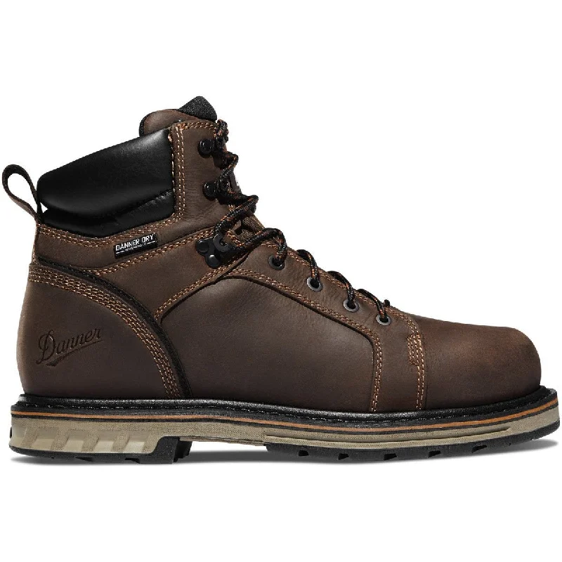 Danner Men's Steel Yard 6"" PT Waterproof Work Boot -Brown- 12536