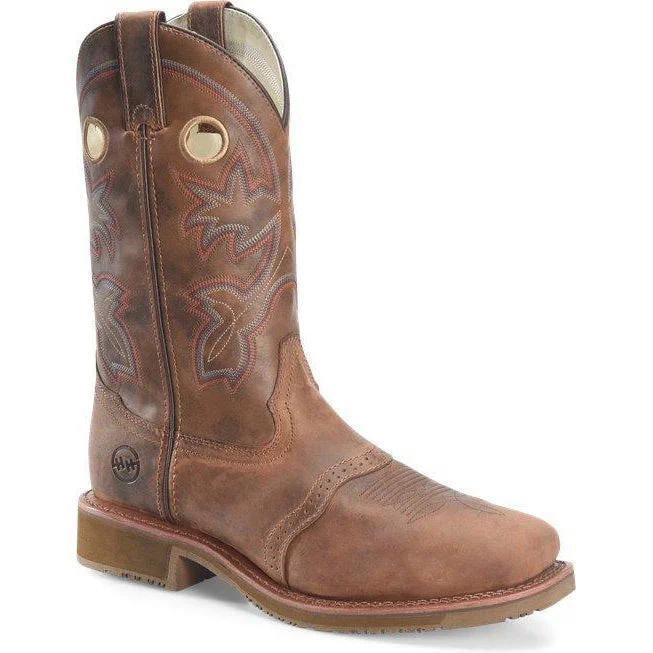 Double H Men's Antonio 13"" Comp Toe Western Classic Boot Brown- DH6134