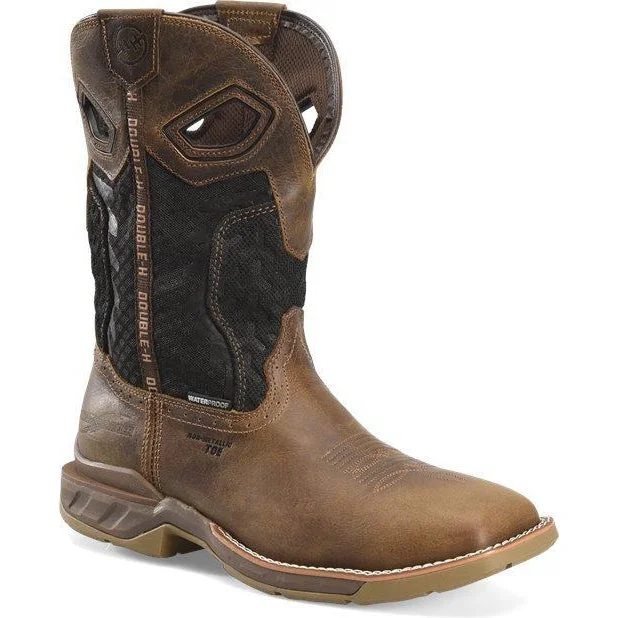 Double H Men's Phantom Rider Zenon 11"" Comp Toe WP Western Work Boot- Brown - DH5366