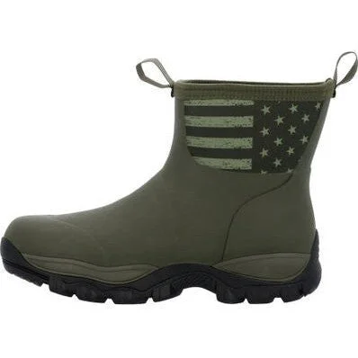 Georgia Men's GBR 8"" WP Mid Rubber Work Boot - Dark Green - GB00631