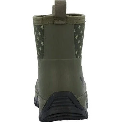 Georgia Men's GBR 8"" WP Mid Rubber Work Boot - Dark Green - GB00631