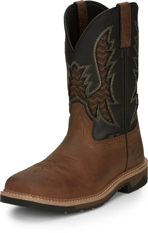 Justin Men's Bolt Brown Nano Composite Toe Work Boots SE4113