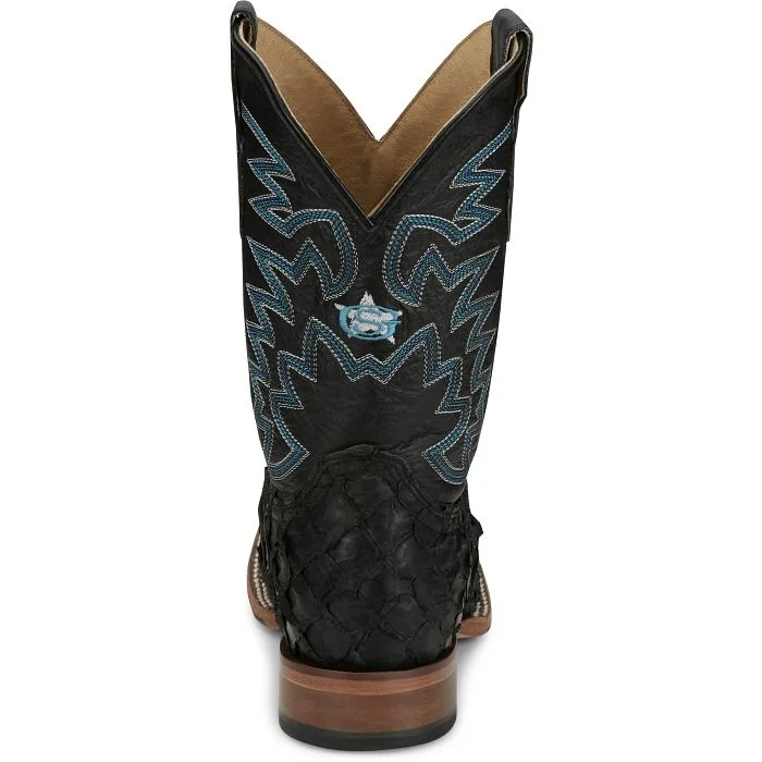 Justin Mens Ocean Front Pirarucu Square Toe Western Boots Style GR5708