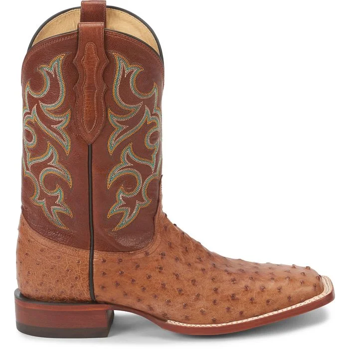 Justin Mens Truman Full Quill Ostrich Boots Style 8516