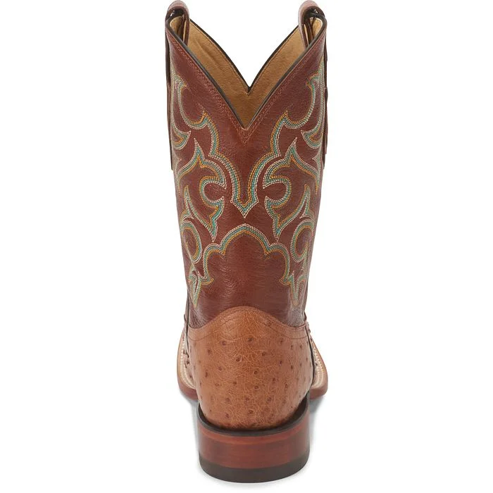 Justin Mens Truman Full Quill Ostrich Boots Style 8516