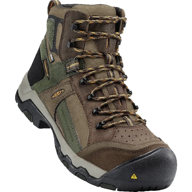 Keen Utility Men's Davenport 6"" Mid Comp Toe WP Work Boot - Brown - 1016962