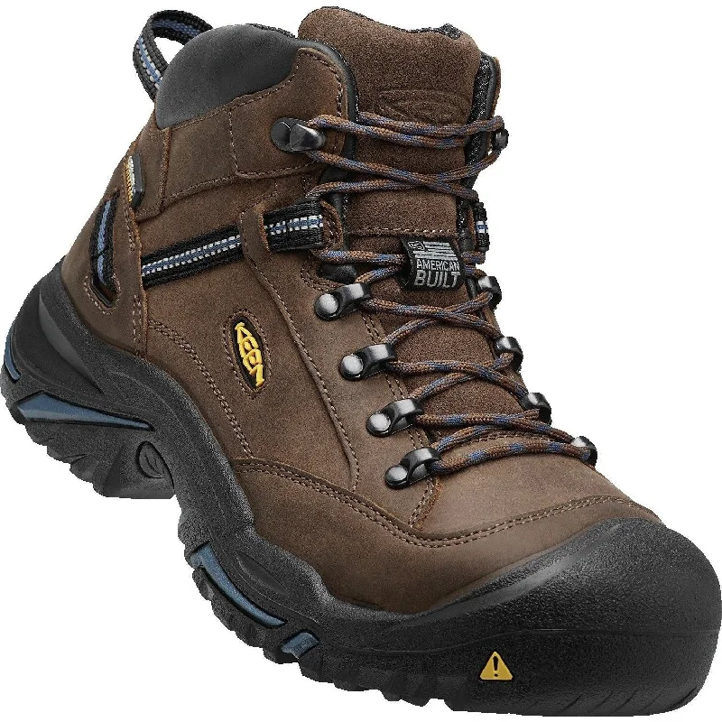 Keen Utility Men's Braddock USA Built Stl Toe WP Work Boot Brown 1012771