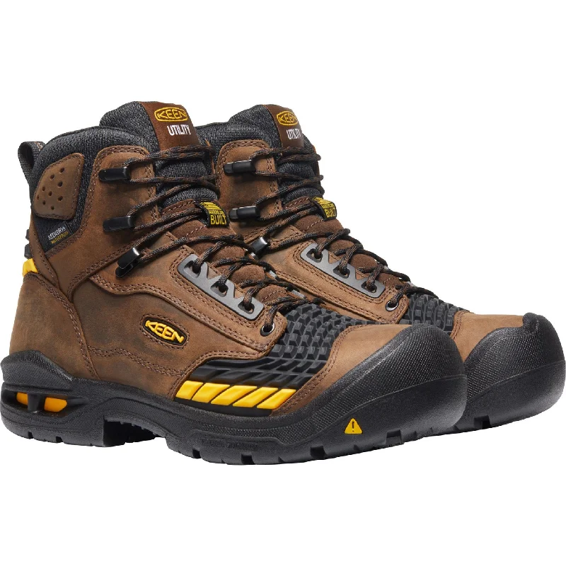 Keen Utility Men's Troy 6"" Carbon-Fiber Toe USA Built WP Work Boot - 1025696