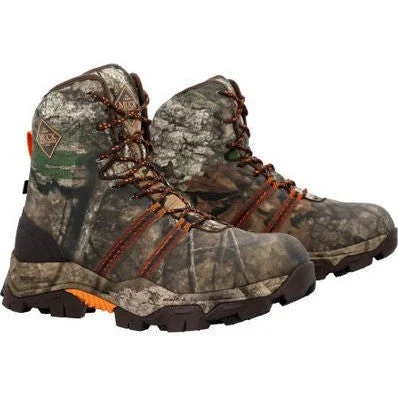 Muck Men's Alpha Pursuit 8"" WP Ankle Work Boot -Realtree APX- MAPMAPX