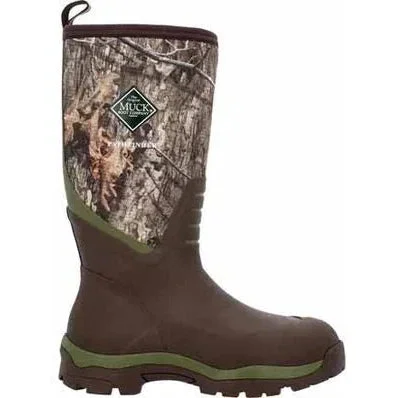 Muck Men's Pathfinder 15"" Soft Toe WP Tall Work Boot- Mossy Oak- MPFMDNA