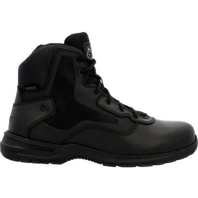 Rocky Men's Cadet 6"" Side Zip Public Service Duty Boot -Black- RKD0104