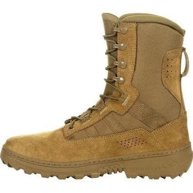 Rocky Men's Havoc Lightweight 8"" Soft Toe Commercial Military Boot -Brown- RKC105