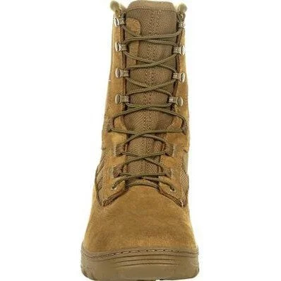 Rocky Men's Havoc Lightweight 8"" Soft Toe Commercial Military Boot -Brown- RKC105