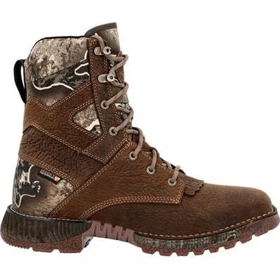 Rocky Men's Hi Wire 8"" WP Slip Resist Western Hunt Boot -Earth- RKW0428