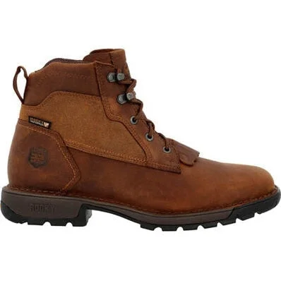 Rocky Men's Legacy 32 6"" WP Slip Resist Western Lacer -Brown- RKW0382