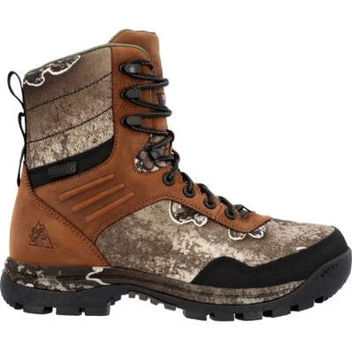 Rocky Men's Lynx 8"" WP 400G Insulated Work Boot -Tan And White- RKS0593