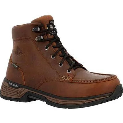 Rocky Men's Treadflex 6"" Soft Toe WP Work Boot -Crazy Horse- RKK0466