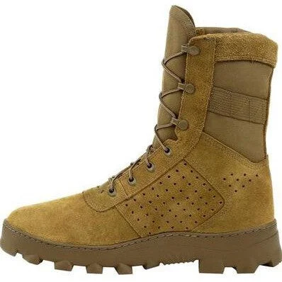 Rocky Men's USMC Tropical 8"" Soft Toe PR USA Made Military Boot- RKC091