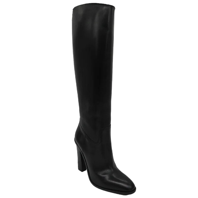 Saint Laurent Tall Classic Heeled Leather Boots