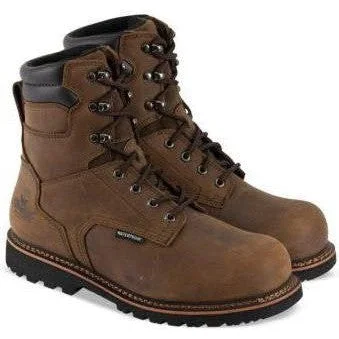 Thorogood Men's V-Series 8"" WP Comp Toe Work Boot - Brown - 804-3237