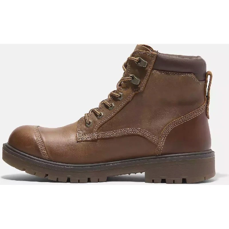 Timberland Pro Men's Whitman 6"" Soft Toe WP Work Boot -Brown- TB0A678KEM4