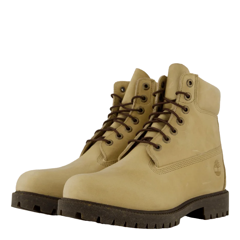 Timberland Heritage 6 Inch Lac Light Beige Full Grain