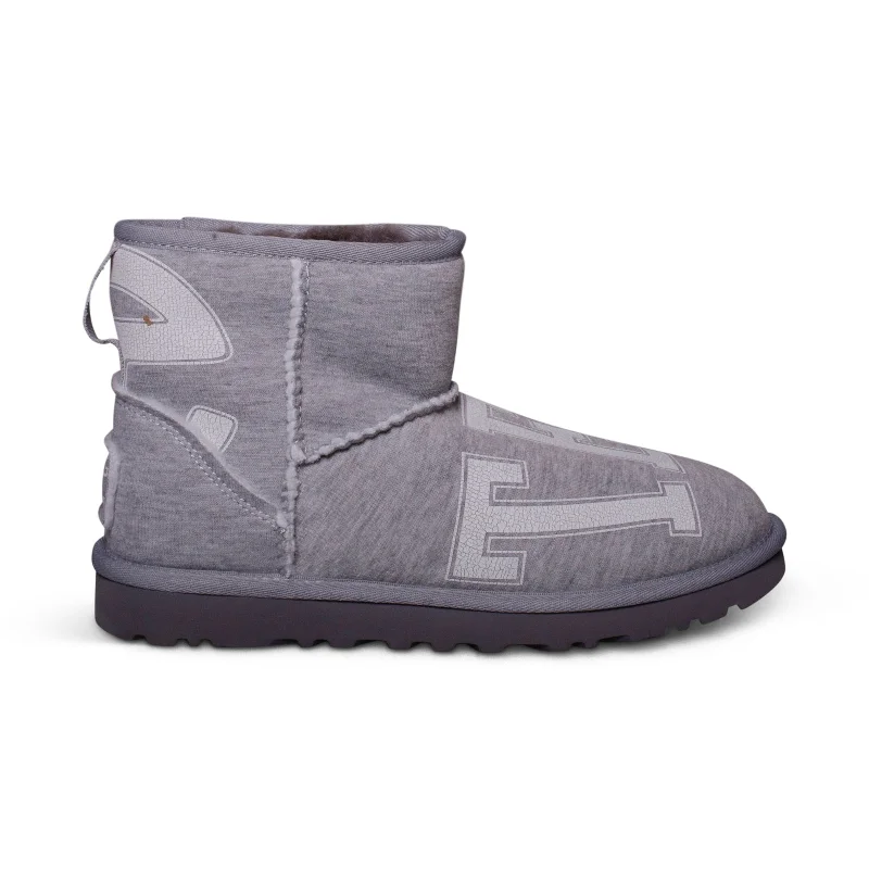 UGG X Telfar Fleece Mini Heather Grey Boots - Men's