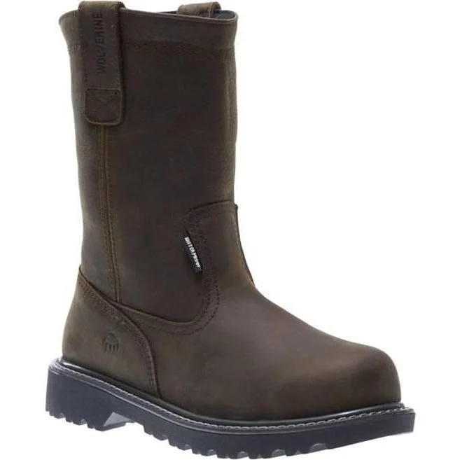 Wolverine Men's 10"" Floorhand Stl Toe WP Wellington Work Boot - W10680