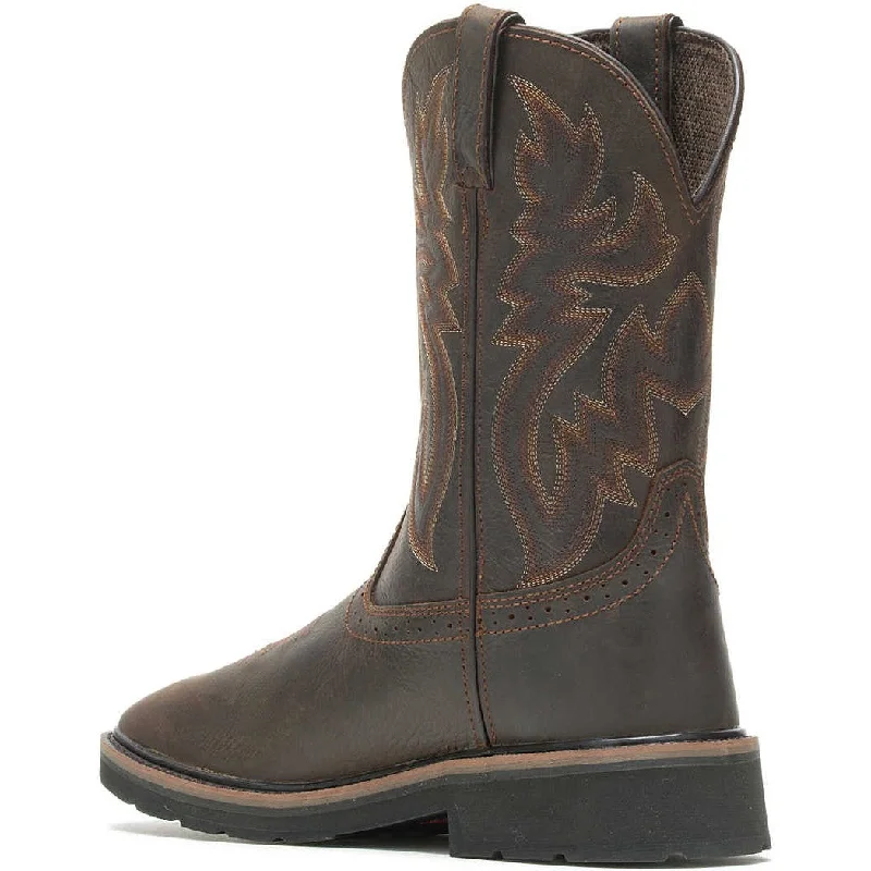 Wolverine Men's Rancher Soft Toe Western Work Boot- Brown/Rust- W10704