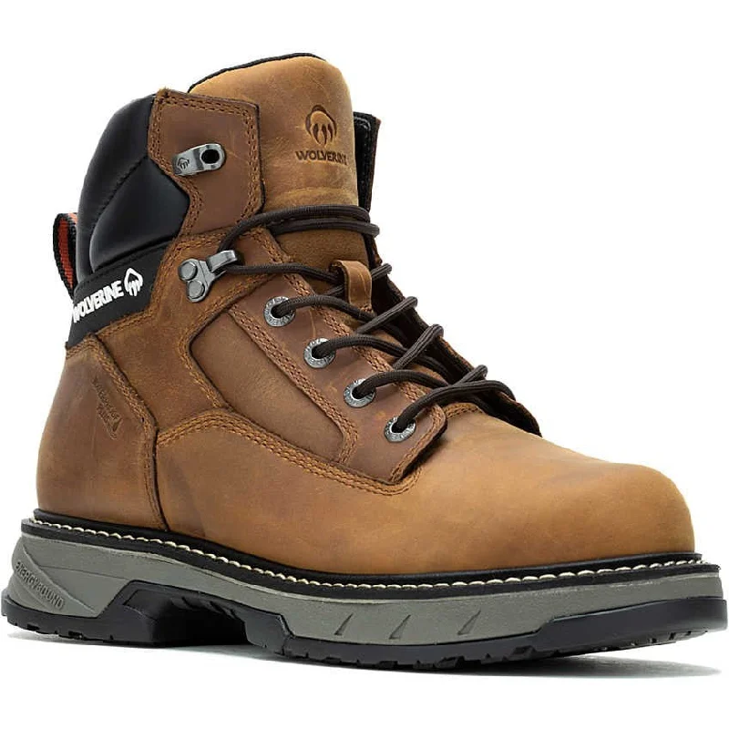 Wolverine Men's Reforce EnergyBound 6"" Soft Toe WP Work Boot- Cashew- W240009