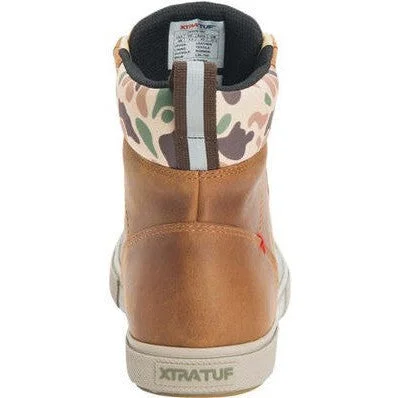 Xtratuf Men's Leather Lace 6"" WP Ankle Deck Work Boot -Tan- LAL700