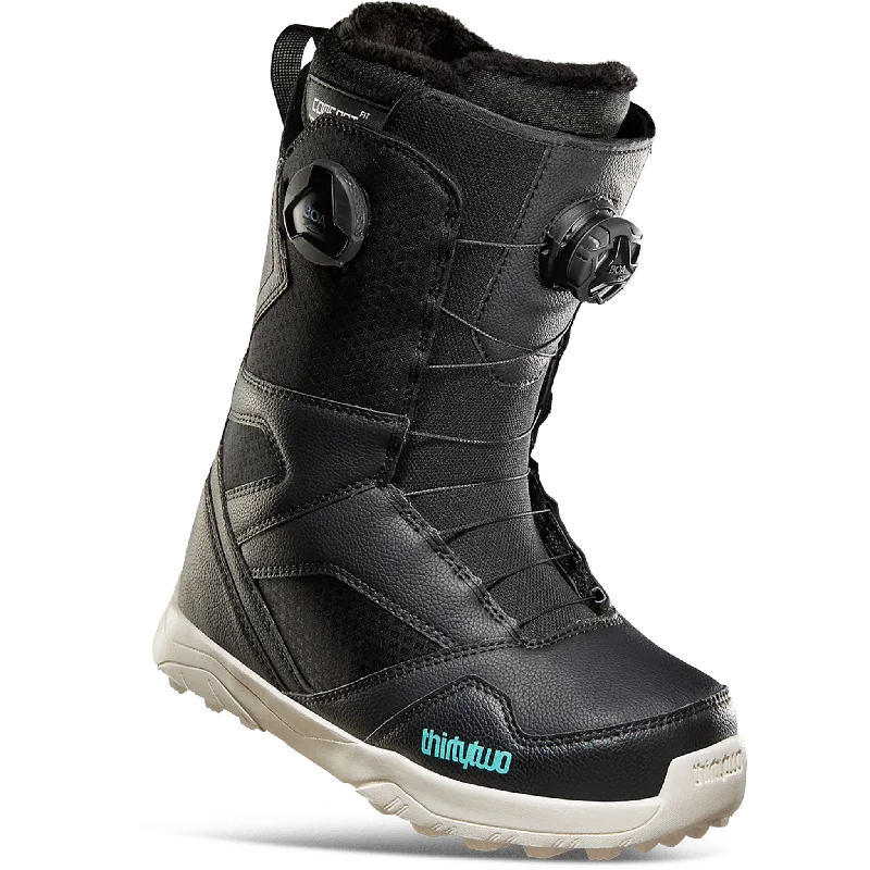 32 STW Double Boa Black Snowboard Boots Women's 2024