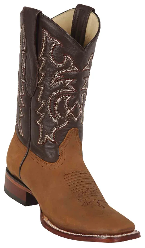 8226231 LOS ALTOS BOOTS WIDE SQUARE TOE CRAZY TAN