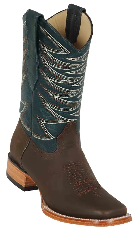 8276207 LOS ALTOS BOOTS WIDE SQUARE TOE CRAZY BROWN