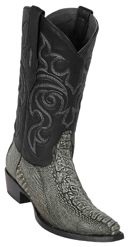 940581 LOS ALTOS BOOTS SNIP TOE OSTRICH LEG RUSTIC BLACK