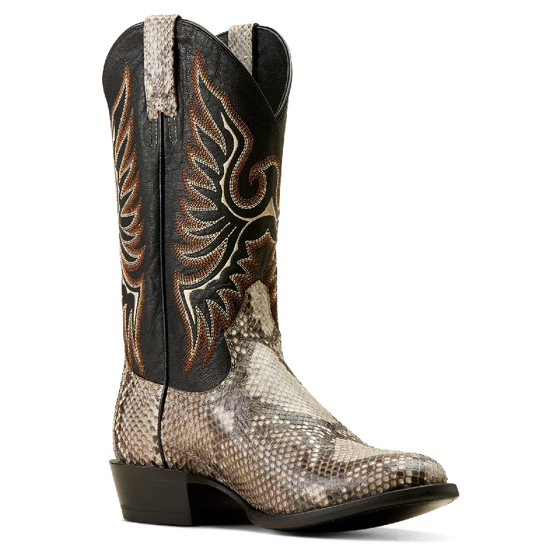 Ariat Men's Slick Python Cowboy Boots Natural