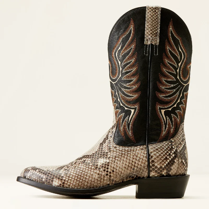 Ariat Men's Slick Python Cowboy Boots Natural