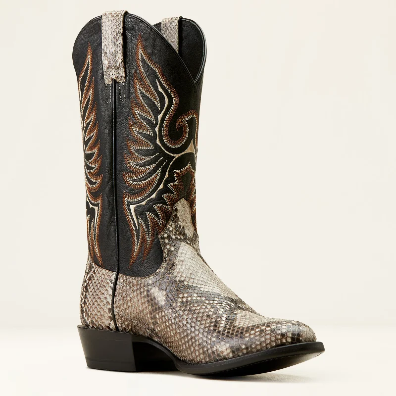 Ariat Men's Slick Python Cowboy Boots Natural