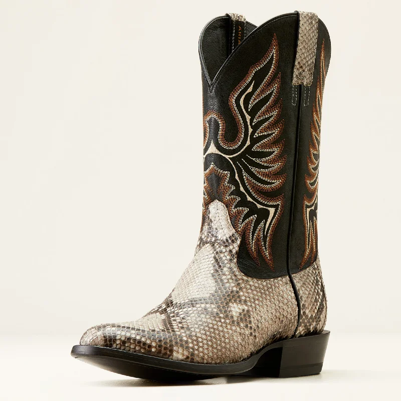 Ariat Men's Slick Python Cowboy Boots Natural