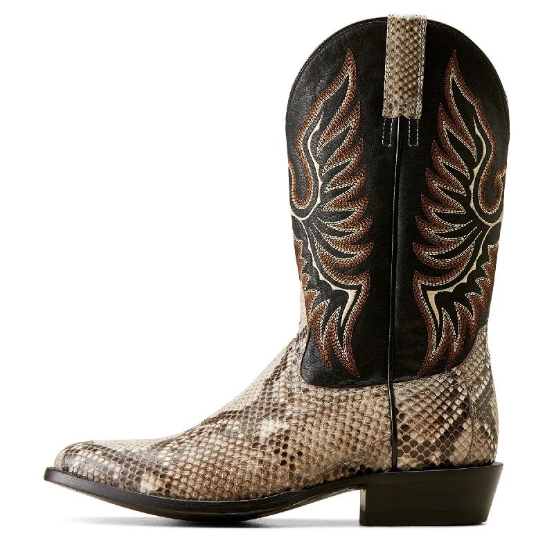 Ariat Men's Slick Python Cowboy Boots Natural