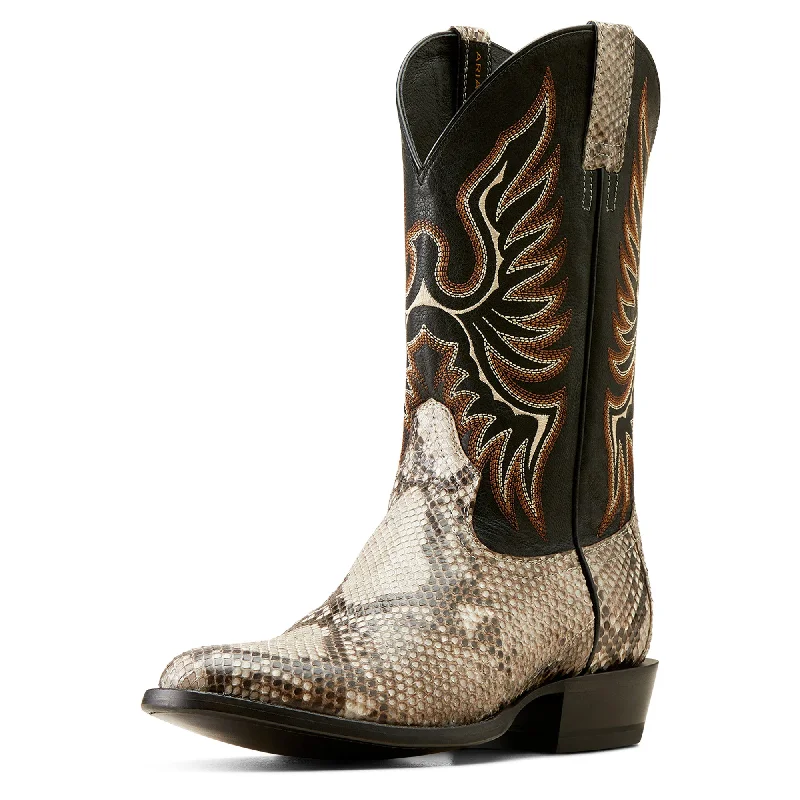 Ariat Men's Slick Python Cowboy Boots Natural