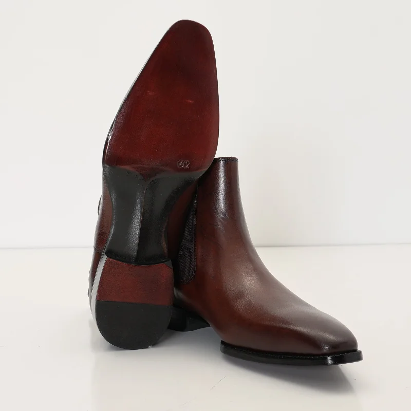 Handmade Leather Chelsea Boot - Brown