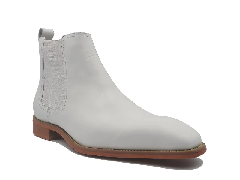 Calfskin Leather Chelsea Boot KB509-30 - White