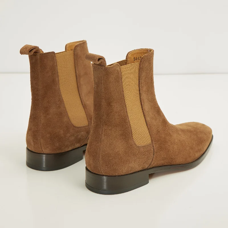 All Leather Essential Chelsea Boot  - Tobacco Suede